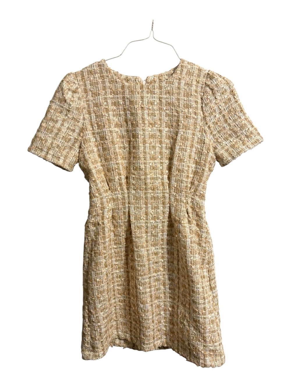 J.ING Beige Tweed Mini Dress